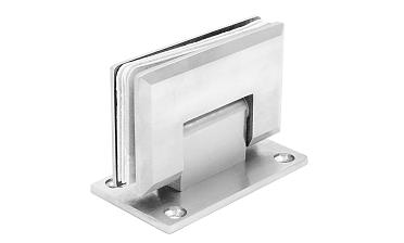 Петля для душевой кабины стена-стекло 90° 90х55 мм AISI 304, шлифованная  t301 SSS купить в Уфе