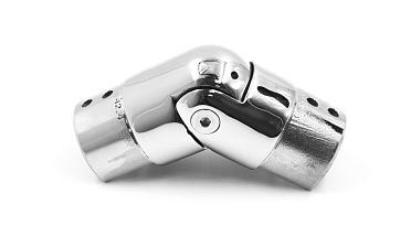 Соединитель поручня с пазом регулируемый, d=42,4 мм, полированный, AISI304 k195 купить в Уфе