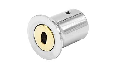 Соединитель стена-труба 19 мм, цинк-хром полированный t907 Pzn купить в Уфе