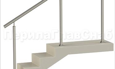 Нержавеющие ограждения без ригелей с квадратными стойками купить в Уфе