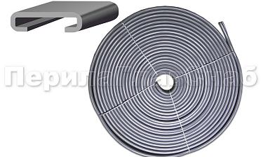 Поручень ПВХ пластиковый, цвет серый, на полосу 40х4 мм Ф-0681  купить в Уфе