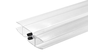 Комплект уплотнителей для стекла в душевую кабину (2 шт.), стекло-стекло 10 мм, с магнитом 90°/180°, 2200 мм t220 купить в Уфе