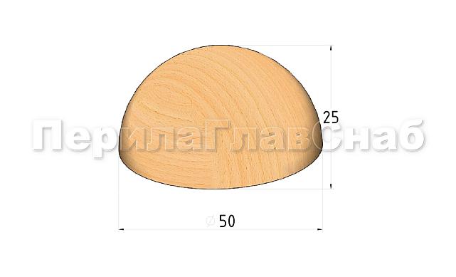 Заглушка для деревянного букового поручня Ø50.8 мм Ф-0842-2 2