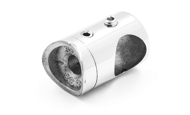 Ригеледержатель на стойку Ø38.1х16.8 мм, полированный, литой (AISI 304) k018 4