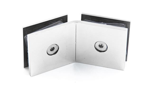 Коннектор для душевой стекло-стекло 135°, нержавеющая сталь AISI 304, полированная t736 PSS 6