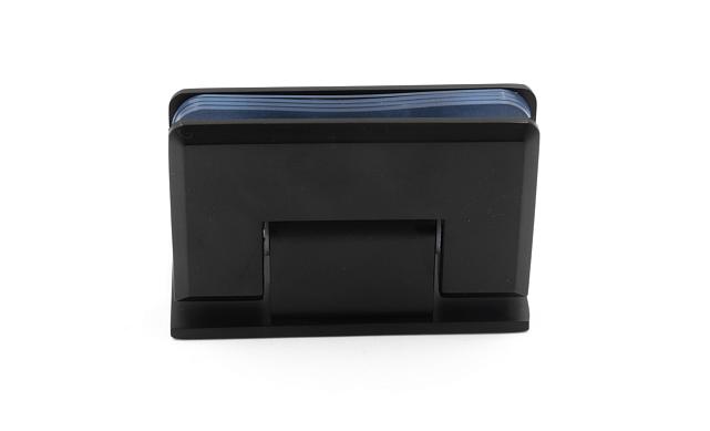 Петля для душевой стена-стекло 90х55 мм, 90°, односторонняя, цинк, черный t305 BZn 5