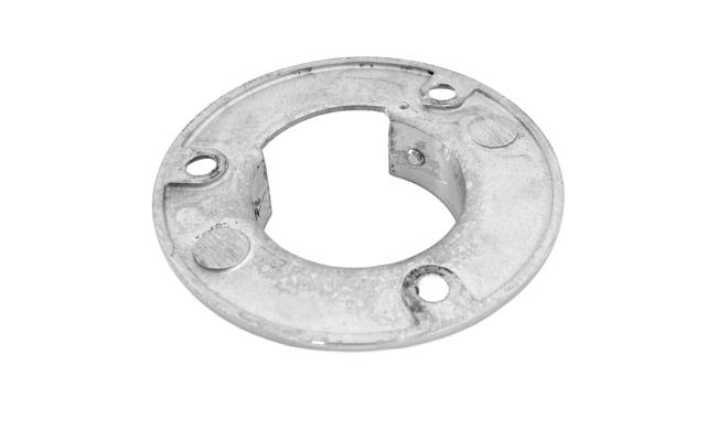 Фланец для трубы Ø48.3 мм, под 3 самореза 6.8 мм, литой, полированный, (AISI 304) k238-3 4