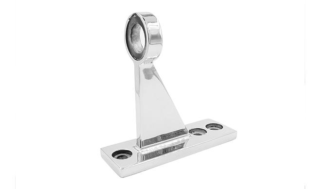 Крепление козырька к стойке алюминиевого фасада, AISI 304, литое , полированное, k611 4