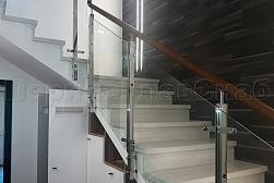 Перила на второй этаж в Уфе. Готовые проекты ПерилаГлавСнаб - фото 7