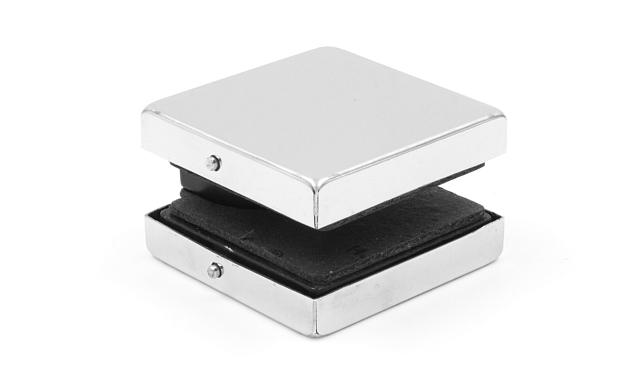 Коннектор стена-стекло 53х53 мм, нержавеющая сталь AISI 304, полированная t193 PSS 6