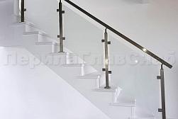 Перила на второй этаж в Уфе. Готовые проекты ПерилаГлавСнаб - фото 1