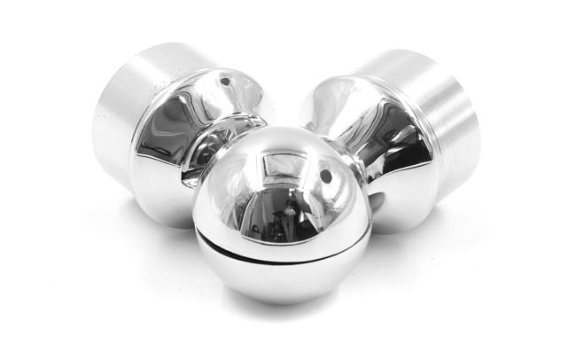 Поворот литой, регулируемый, "шар" с установочными кольцами, под Ø50.8 мм, (AISI 304) k558 7