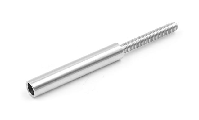 Держатель троса Ø6 мм обжимной, шлифованный (AISI 304) k077-3 4