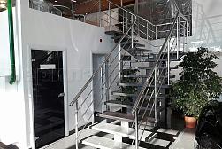 Перила для лестниц из металла в Уфе. Готовые проекты ПерилаГлавСнаб - фото 18