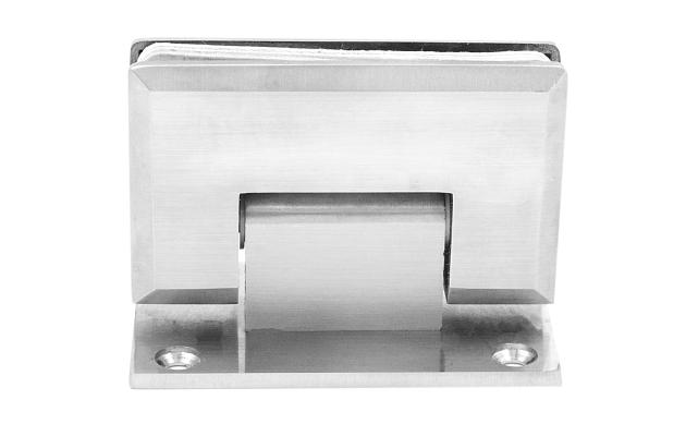 Петля для душевой кабины стена-стекло 90° 90х55 мм AISI 304, шлифованная  t301 SSS 8