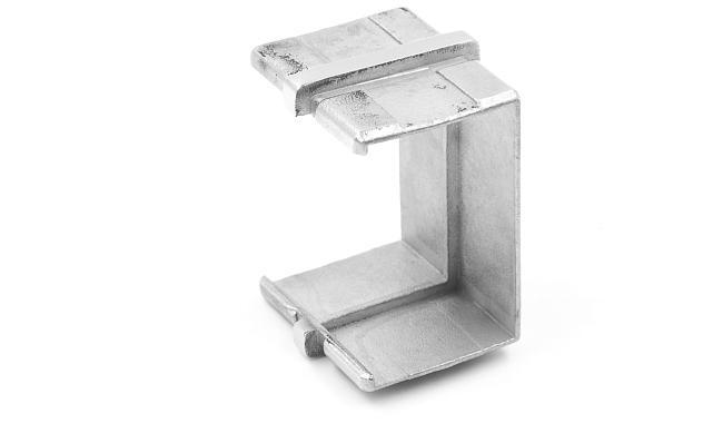 Соединитель для поручня с пазом 40х60 мм, полированный (AISI 304) k541 4