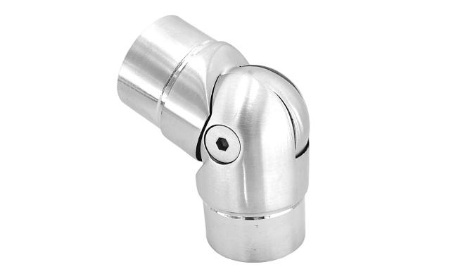 Поворот литой, внутренний, шарнирный, под Ø50.8х1.5 мм, шлифованный, AISI 304 Фk011-6 6