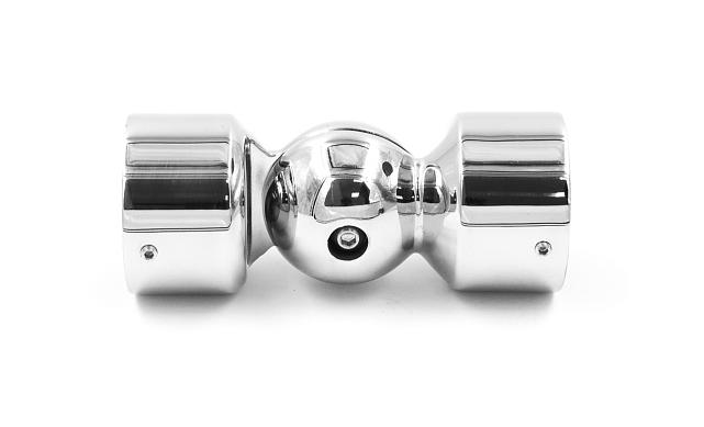 Поворот литой, внешний, регулируемый, "шар", под Ø50.8 мм, полированный AISI 304 k262 3