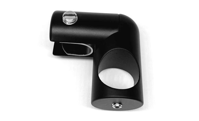 Держатель стекла сквозной боковой, для трубы 19 мм, черный, t912 Bl 9