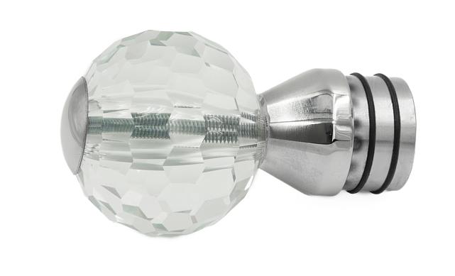 Стеклянный шар, наконечник на стойку Ø50.8 мм, с алюминиевой системой фиксации, прозрачный k248 4