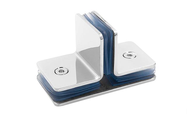 Коннектор для душевой кабины на 3 стекла латунь-хром t727 PC 6