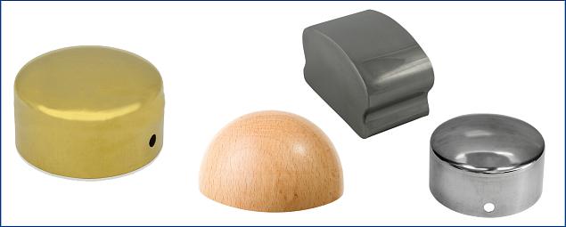  Заглушки для деревянного поручня в Уфе. Комплектующие для лестничных ограждений и перил ПерилаГлавСнаб